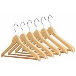 PERCHA MADERA BARNIZADA 6 UNIDADES