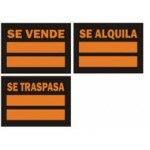 SEÑAL 500X350MM PVC ADH. SE ALQUILA