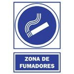 SEÑAL 210X297MM PVC. ZONA FUMADORES