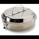 FIAMBRERA OVALADA INOX. 18X11 CM.