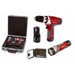 SET TALADRO SIN CABLE MAS LINTERNA RT-CD 10,8 LI KIT MALETIN DE ALUMINIO EINHELL